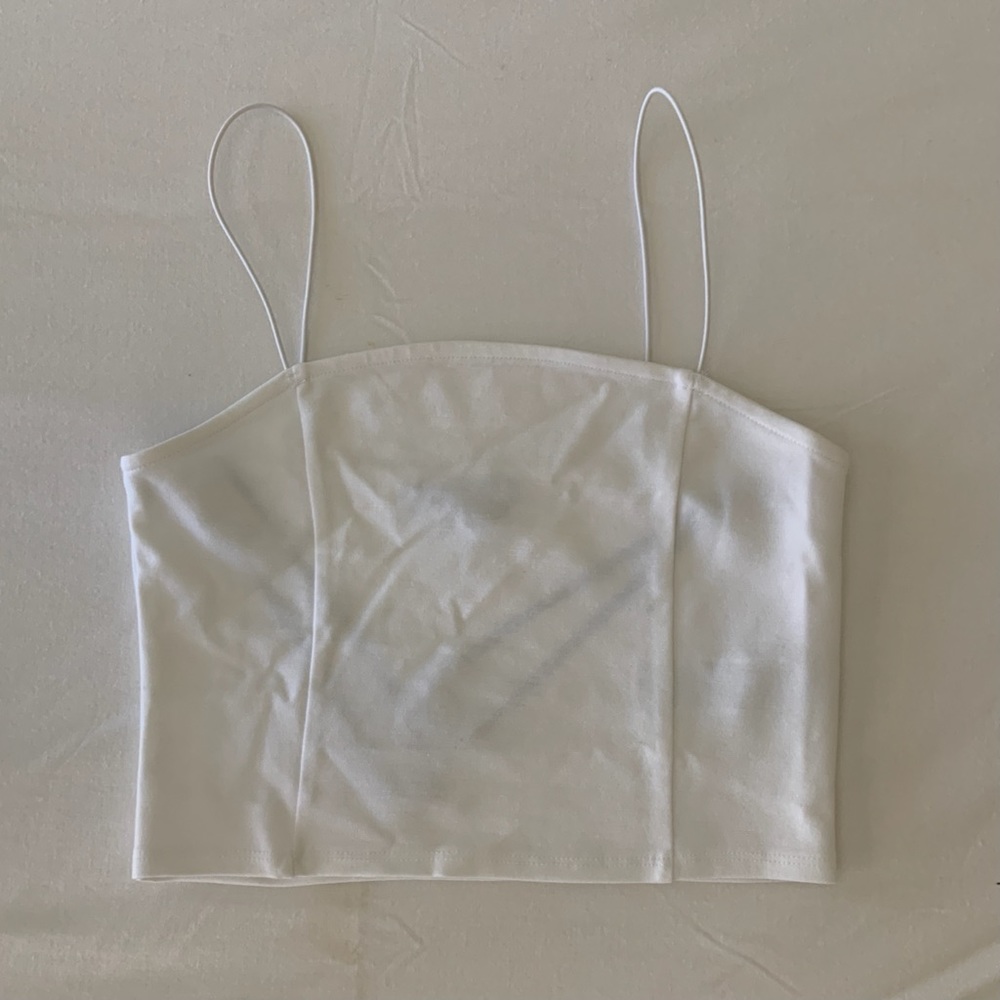 Straight Neck Cropped Cami